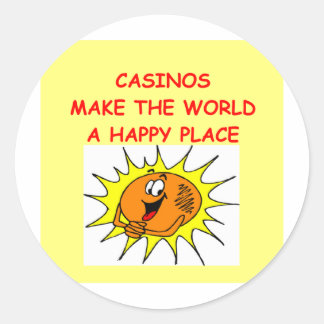 Pegatina Redonda casinos