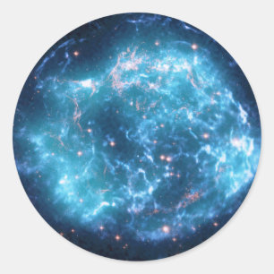 Pegatina Redonda Cassiopeia A