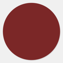 Pegatina Redonda Castaño oscuro, malva oscuro, púrpura torpe,