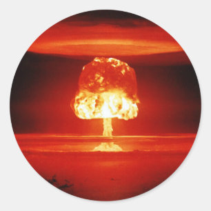 Pegatina Redonda Castillo de la operación acontecimiento de ROMEO