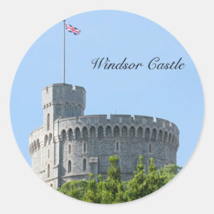 Pegatina Redonda Castillo de Windsor