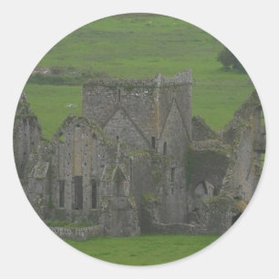 Pegatina Redonda Castillo Irlanda
