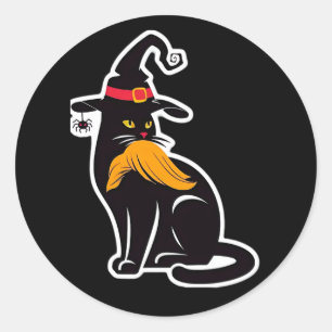 Pegatina Redonda Cat Ladies Kamala Harris 2024