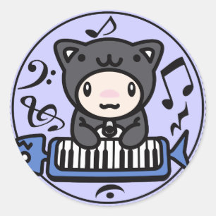 Pegatina Redonda Cat_Method