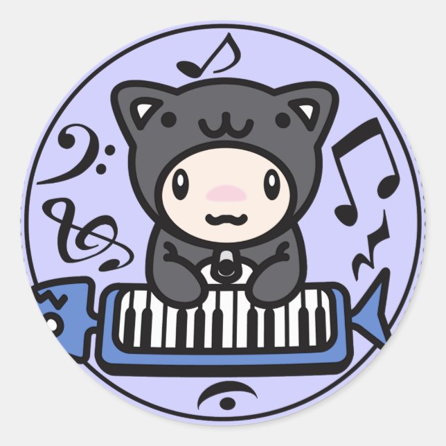 Pegatina Redonda Cat_Method (Anverso)