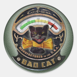 Pegatina Redonda Cat-o-Meter