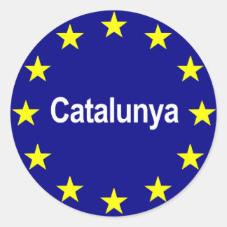 Pegatina Redonda cataloniaeuropeanstate2
