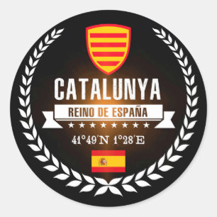 Pegatina Redonda Catalunya
