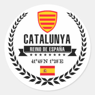 Pegatina Redonda Catalunya