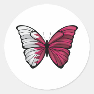 Pegatina Redonda Catar Hypolimons Butterfly Classic Round Sti