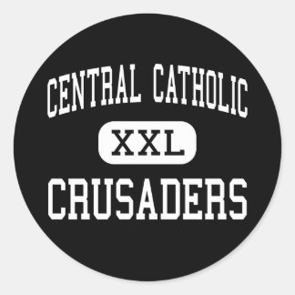 Pegatina Redonda Católico Central - Cruzados - Alto - Cantón Ohio