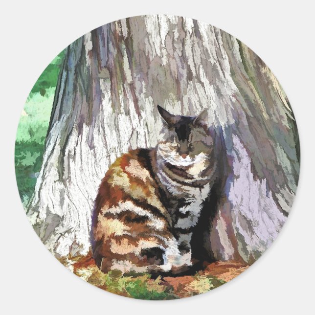 PEGATINA REDONDA CATS (Anverso)