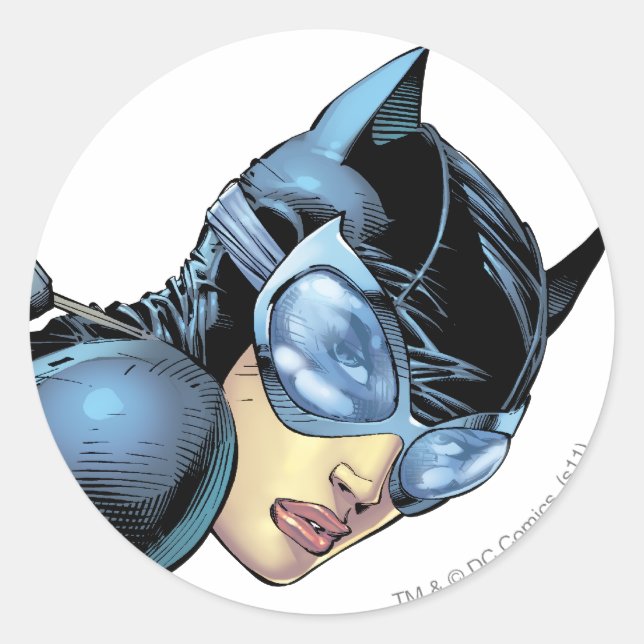 Pegatina Redonda Catwoman Stare (Anverso)