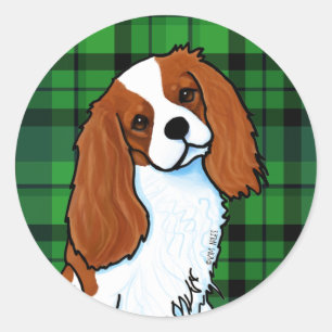 Pegatina Redonda Cavalier King Charles Spaniel Classic Round Sticke