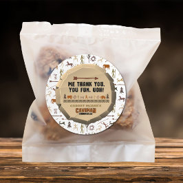 Pegatina Redonda Caveman Chronicles