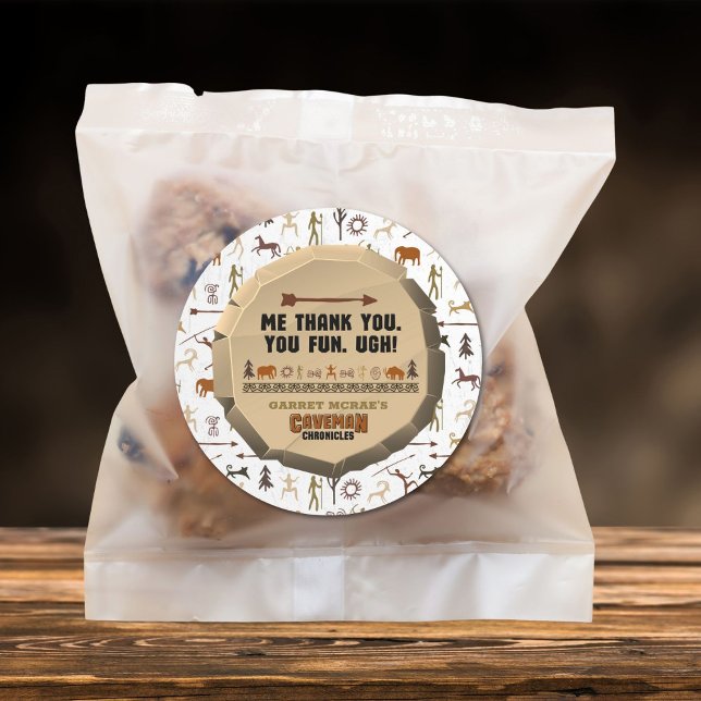 Pegatina Redonda Caveman Chronicles (Subido por el creador)