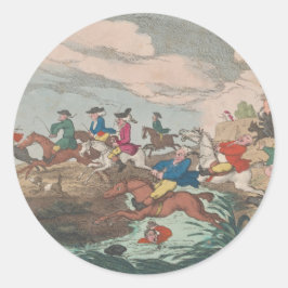 Pegatina Redonda Caza - Pegatinas redondos para el arte de la estat