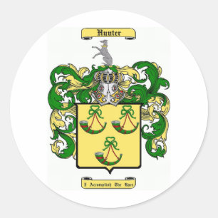 Pegatina Redonda Cazador (escocés)