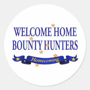 Pegatina Redonda Cazadores de tesoros caseros agradables