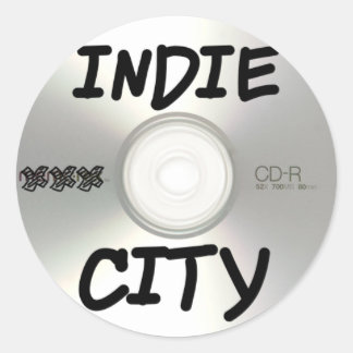 Pegatina Redonda CD de Indie City