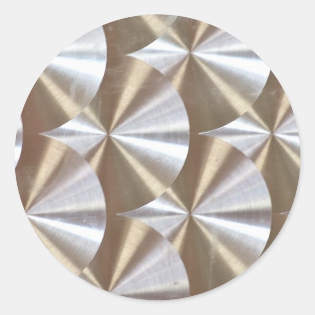 PEGATINA REDONDA CDROMS METALIC SILVER MÚSICA DISCOS CÍRCULOS TEXTU (Anverso)