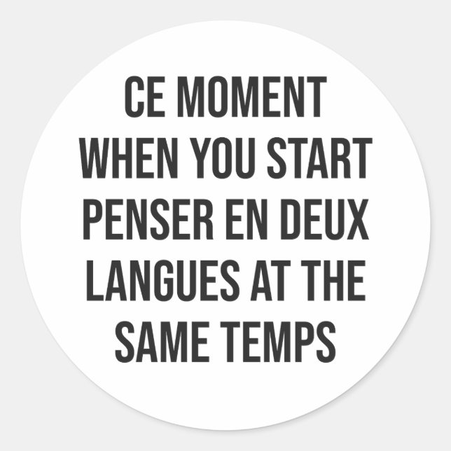 Pegatina Redonda Ce Moment (Anverso)