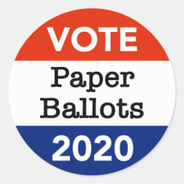 Pegatina Redonda Cédulas electorales 2020