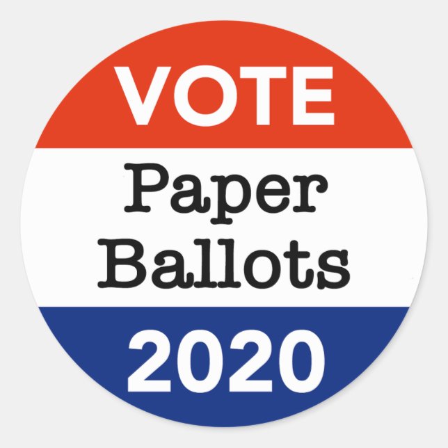 Pegatina Redonda Cédulas electorales 2020 (Anverso)