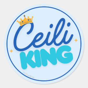 Pegatina Redonda Ceili King