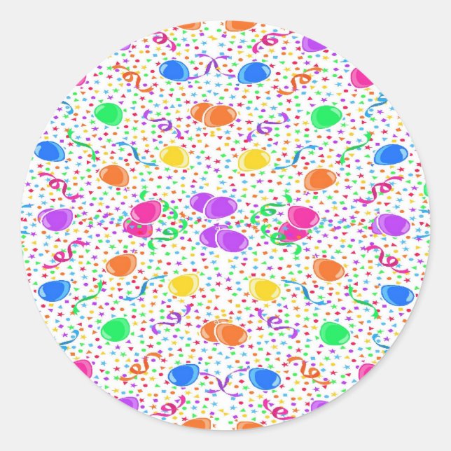 Pegatina Redonda Celebración (Anverso)