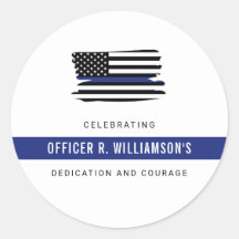 Celebración personalizada de jubilación de la poli