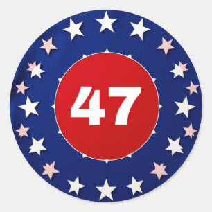 Pegatina Redonda Celebrar 47