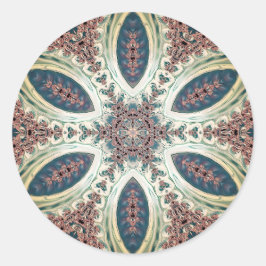 Pegatina Redonda Celestial Petals of Infinity