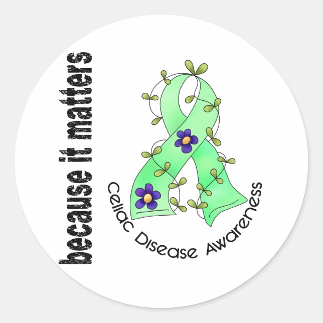 Pegatina Redonda Celiac 3 (Anverso)