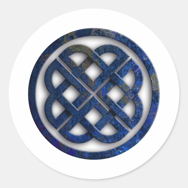 Pegatina Redonda celtic anudas (Anverso)