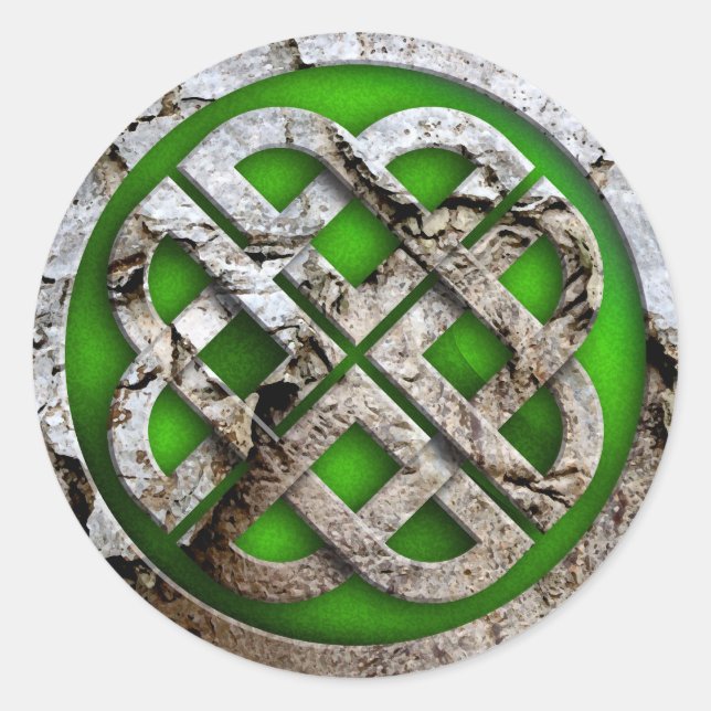 Pegatina Redonda celtic anudas (Anverso)
