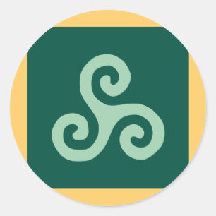 Pegatina Redonda Celtismo 1