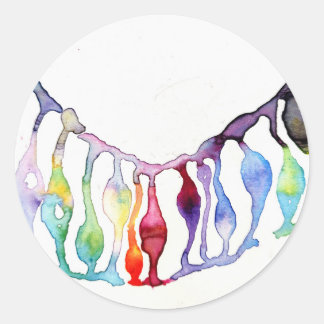 Pegatina Redonda Células madre neuronales