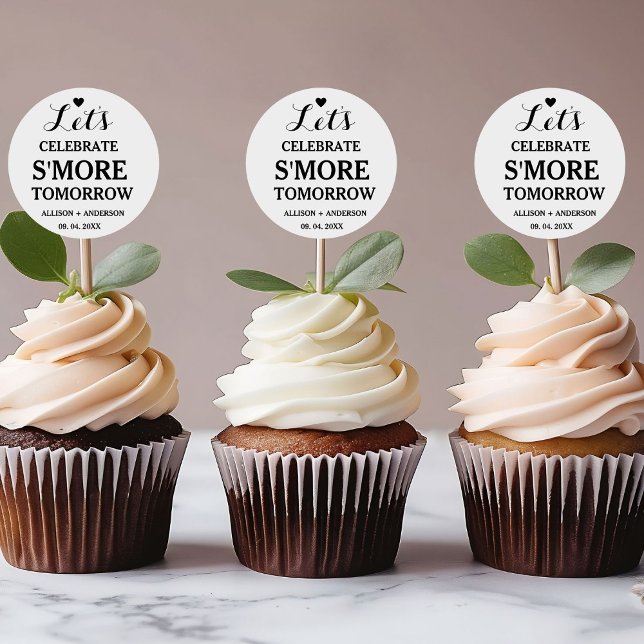 Pegatina Redonda Cena de ensayo ¡Celebremos más amor S'more  (Subido por el creador)