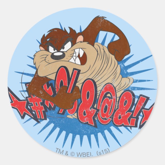 Pegatina Redonda Censura de TAZ™ (Anverso)