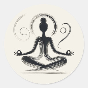 Pegatina Redonda Centrado