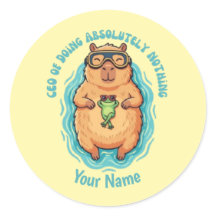 CEO divertido de hacer nada Capybara