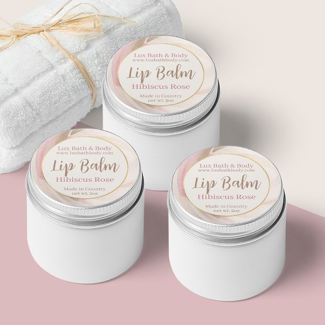 Pegatina Redonda Cepilepillo rosa neutro Lámpara de labio hembra do (Subido por el creador)