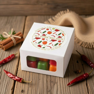 Pegatina Redonda Cera Derretida Hecha a Mano con Aroma Caliente y P