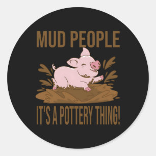 Pegatina Redonda Cerámica para