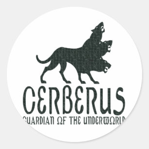 Pegatina Redonda Cerberus