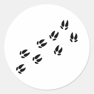 Pegatina Redonda Cerdo - Pistas