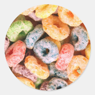 Pegatina Redonda Cereal