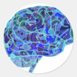 Pegatina Redonda cerebro-951874,png