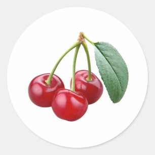 Pegatina Redonda Cereza de las cerezas